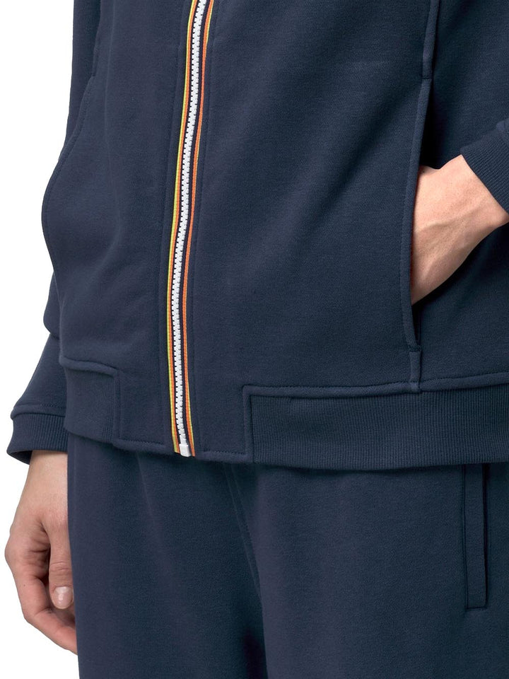 PROSPER POLY COTTON K-Way Felpa Unisex K1126hw Blu insigna