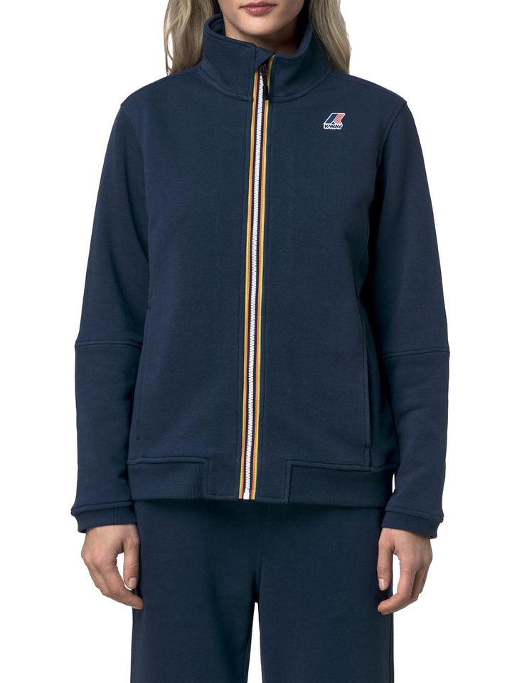 PEPIN POLY COTTON K-Way Felpa Unisex K1126iw Blu insigna