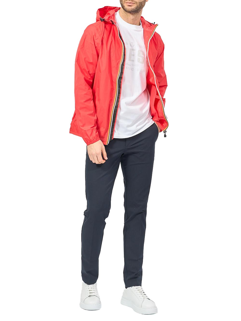 LE VRAI 4.0 CLAUDE K-Way Giubbino Unisex K2123zw Rosso