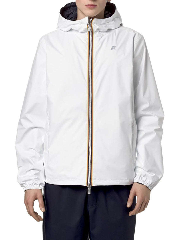 JAKE PLUS.2 DOUBLE K-Way Giubbino Uomo K2124ew Bianco/blu