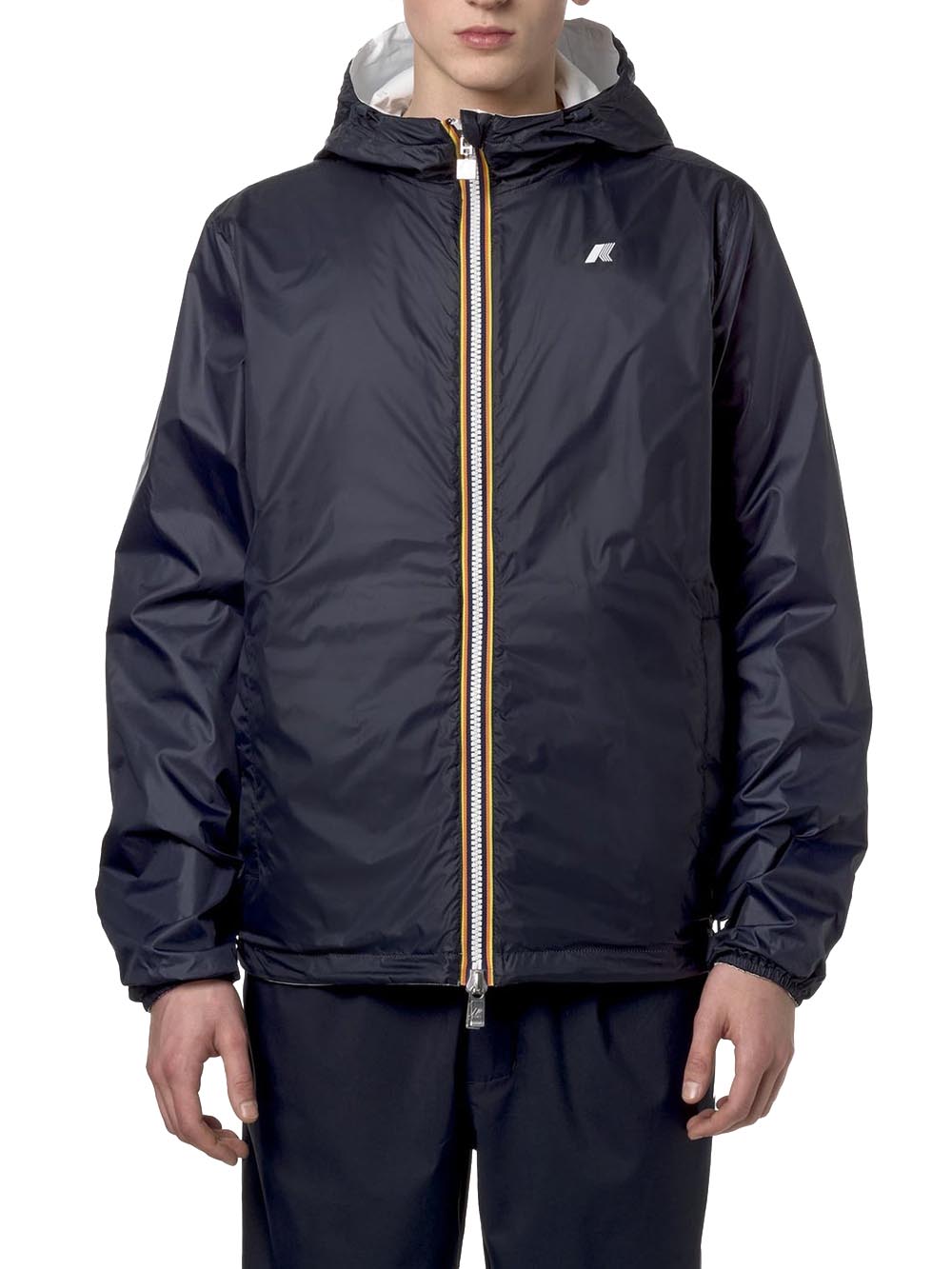 JAKE PLUS.2 DOUBLE K-Way Giubbino Uomo K2124ew Bianco/blu