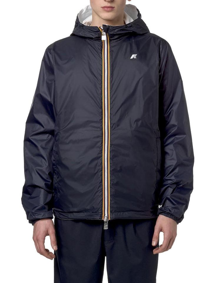 JAKE PLUS.2 DOUBLE K-Way Giubbino Uomo K2124ew Bianco/blu