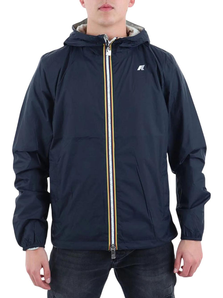 JAKE PLUS.2 DOUBLE K-Way Giubbino Uomo K2124ew Blu/grigio