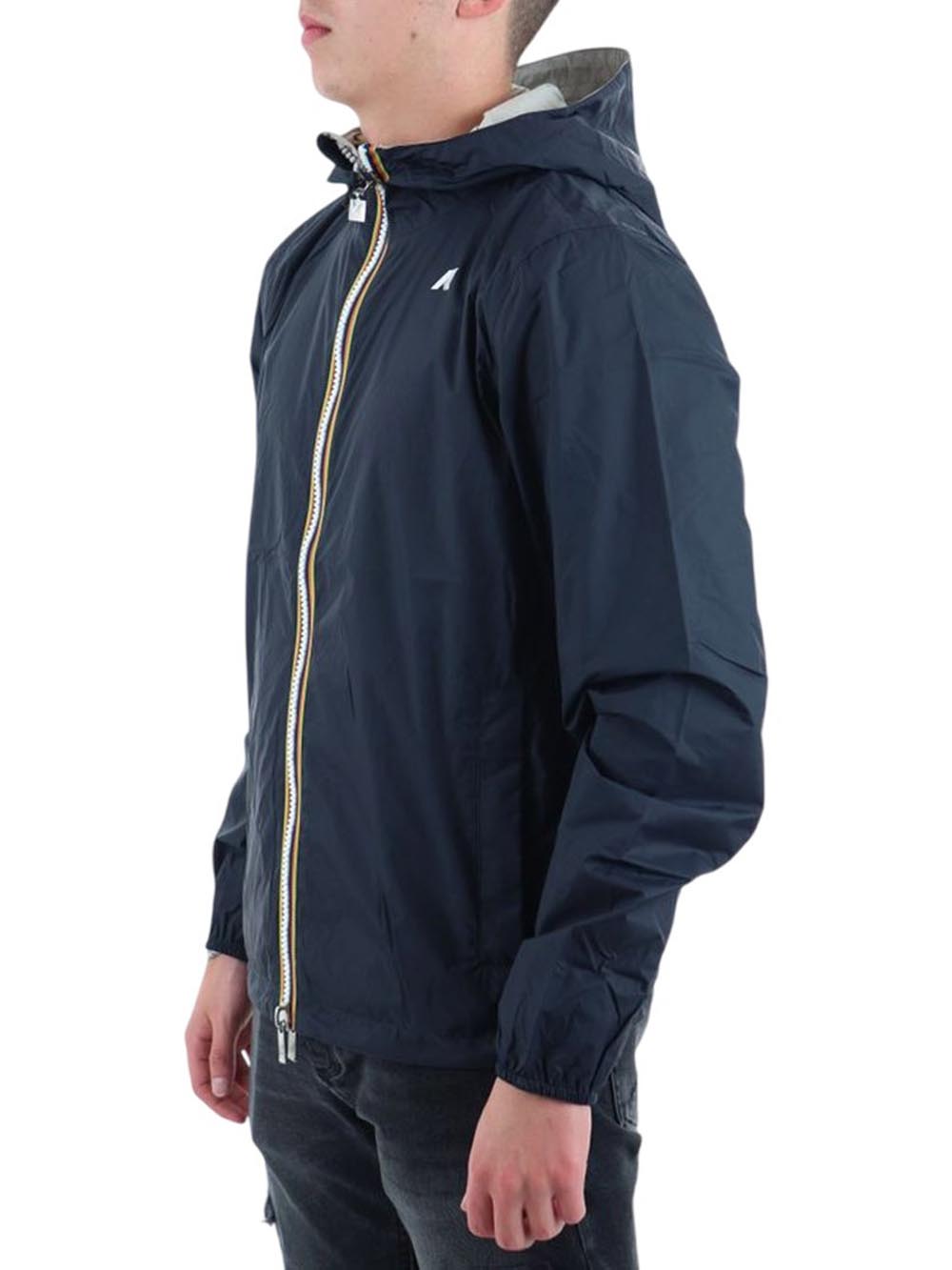 JAKE PLUS.2 DOUBLE K-Way Giubbino Uomo K2124ew Blu/grigio