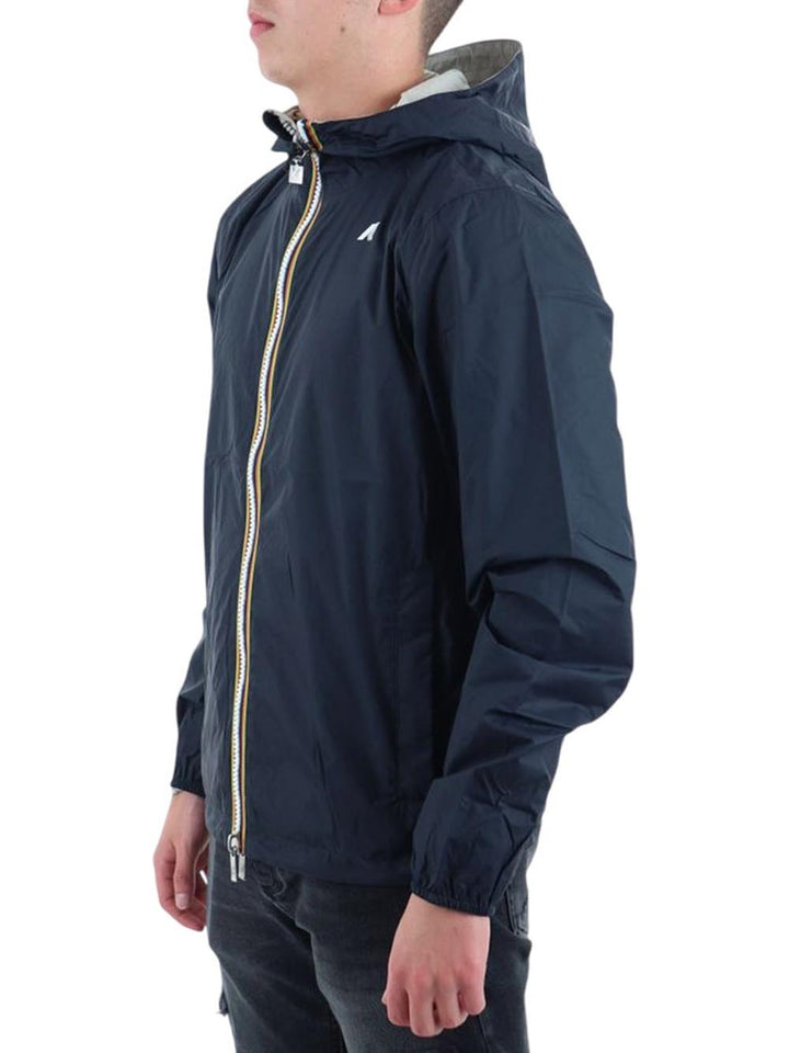 JAKE PLUS.2 DOUBLE K-Way Giubbino Uomo K2124ew Blu/grigio