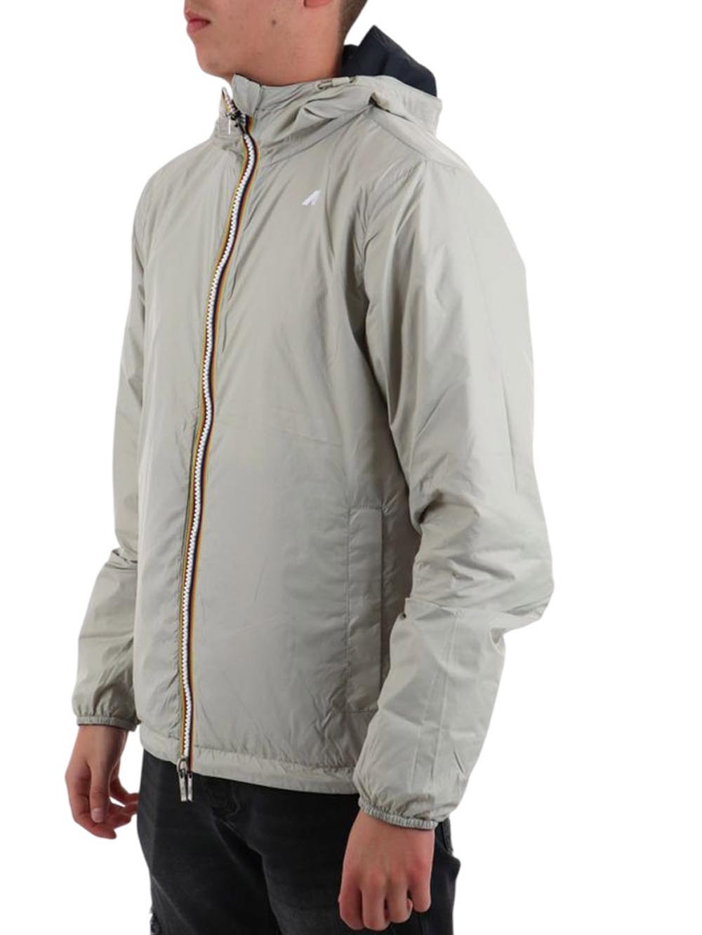 JAKE PLUS.2 DOUBLE K-Way Giubbino Uomo K2124ew Blu/grigio