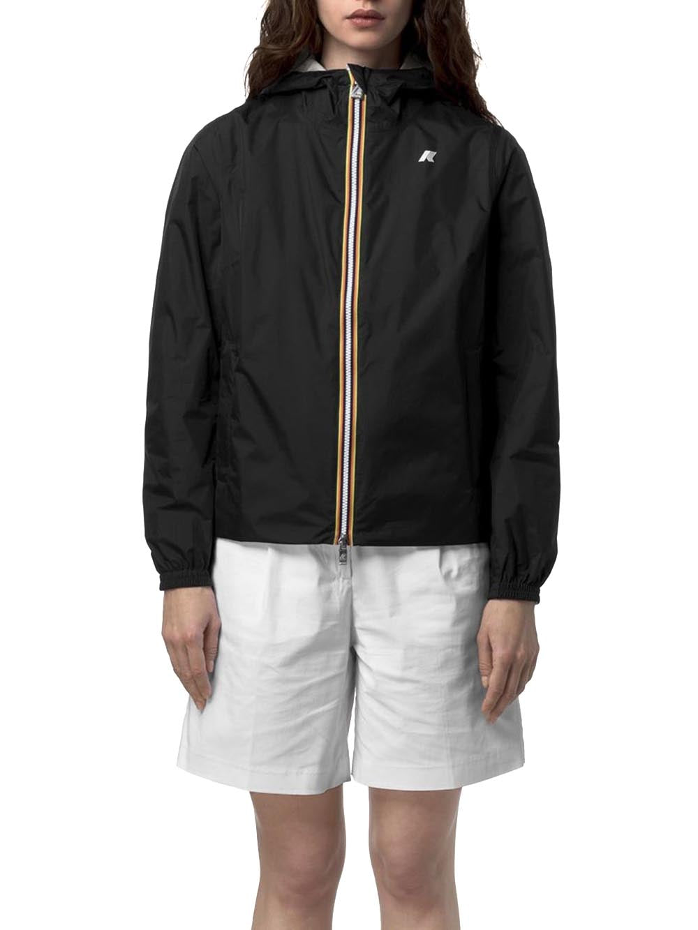 LIL 2.0 PLUS.2 DOUBLE K-Way Giubbino Donna K21348w Nero/beige