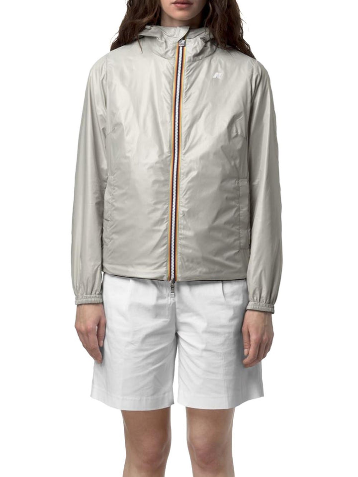 LIL 2.0 PLUS.2 DOUBLE K-Way Giubbino Donna K21348w Nero/beige