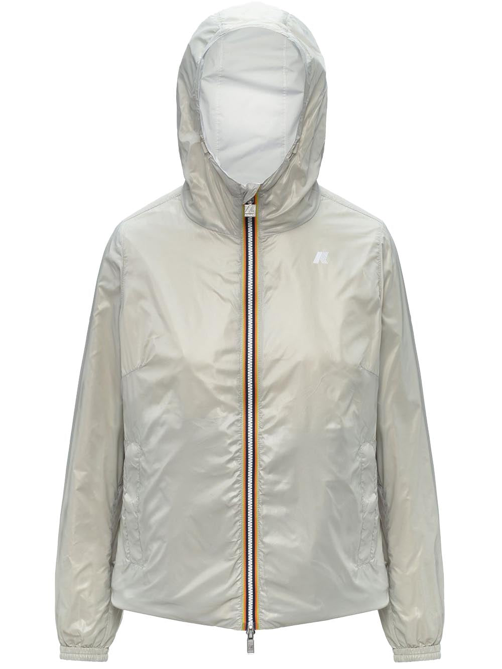 LIL 2.0 PLUS.2 DOUBLE K-Way Giubbino Donna K21348w Bianco/grigio