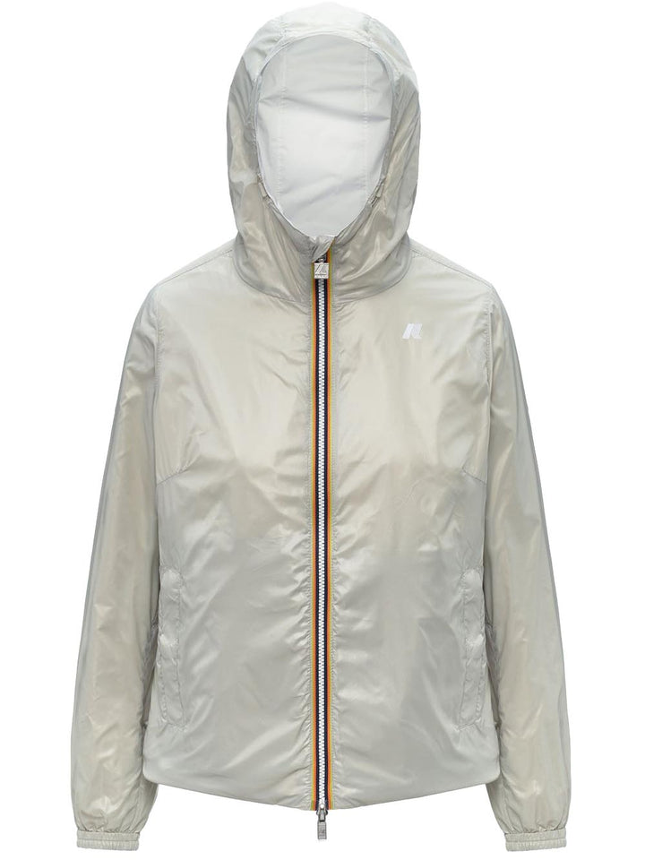LIL 2.0 PLUS.2 DOUBLE K-Way Giubbino Donna K21348w Bianco/grigio