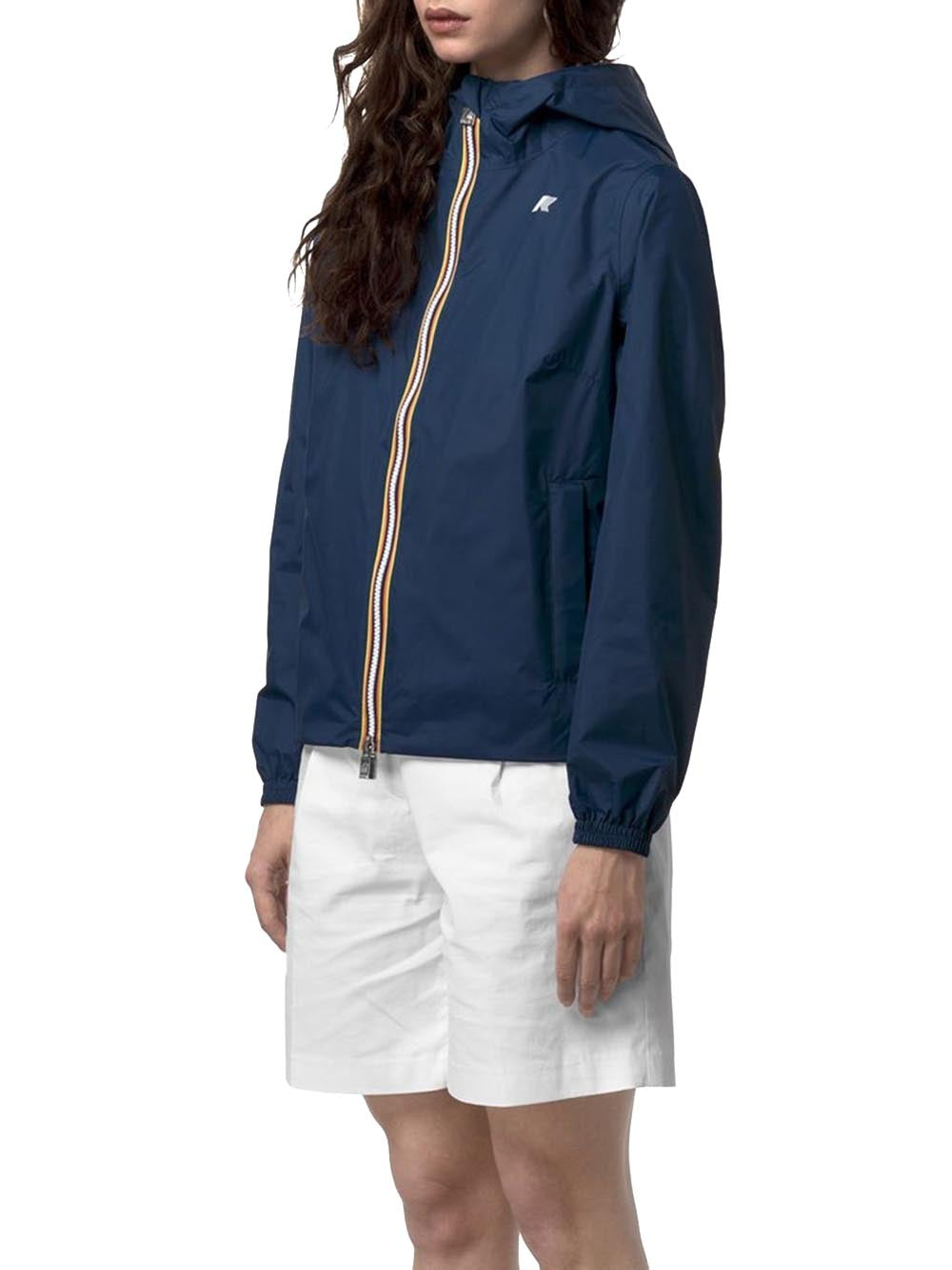 LIL 2.0 PLUS.2 DOUBLE K-Way Giubbino Donna K21348w Blu insigna/bianco