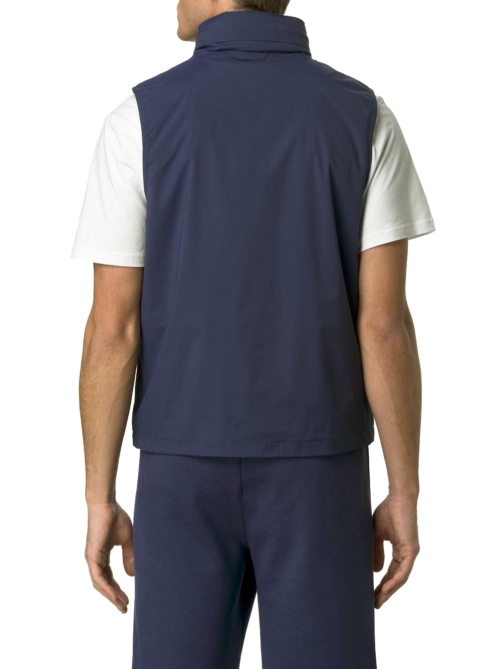 VALEN STRETCH NYLON JERSEY K-Way Smanicaro Uomo K3123tw Blu insigna