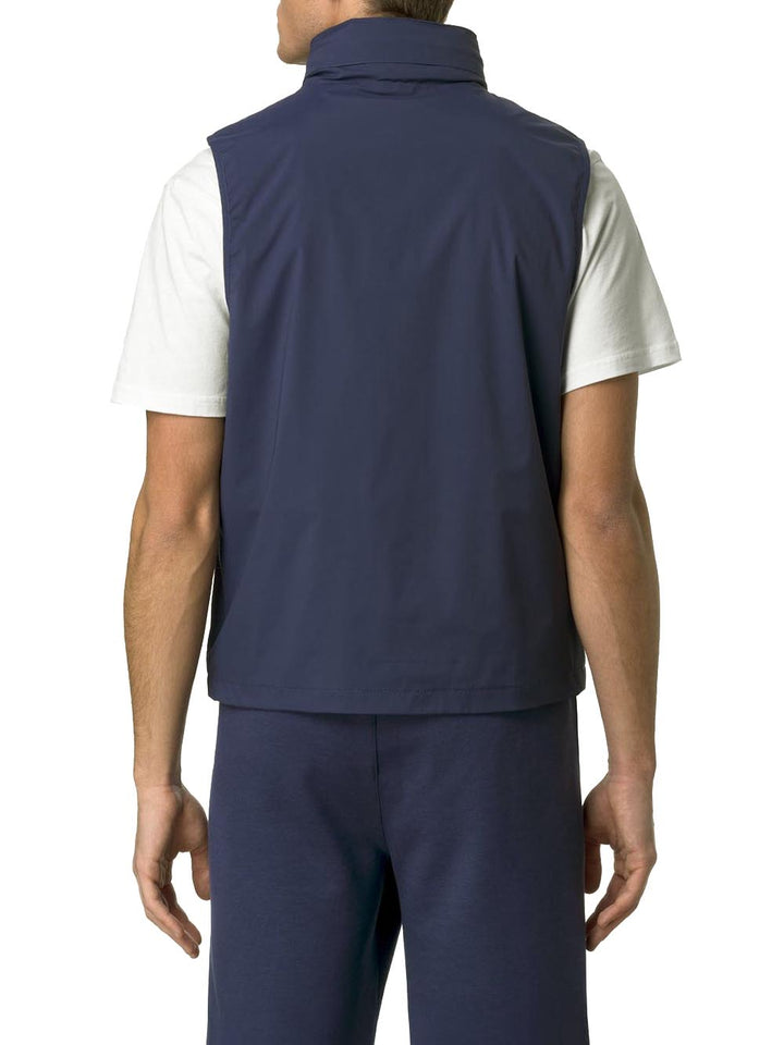 VALEN STRETCH NYLON JERSEY K-Way Smanicaro Uomo K3123tw Blu insigna