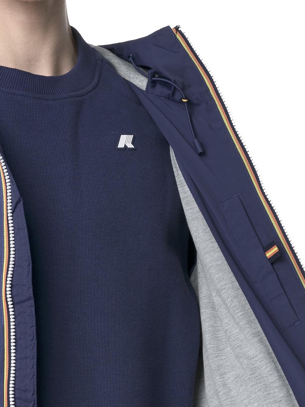 JACK STRETCH NYLON JERSEY K-Way Giubbino Uomo K3123uw Blu insigna