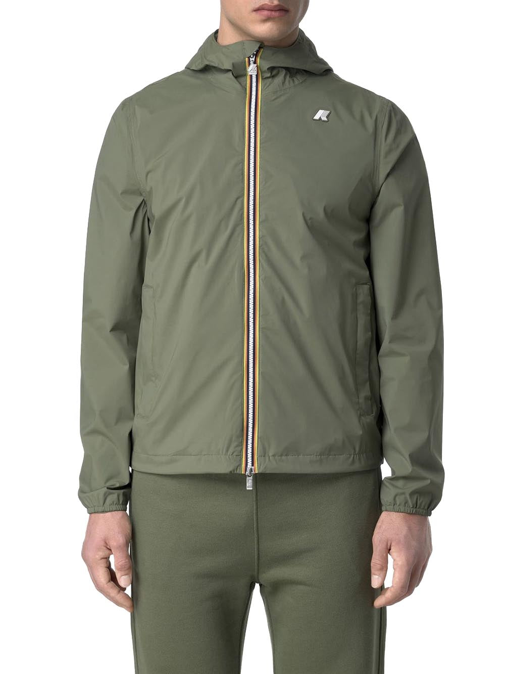 JACK STRETCH NYLON JERSEY K-Way Giubbino Uomo K3123uw Verde