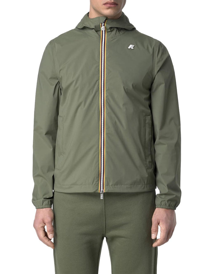 JACK STRETCH NYLON JERSEY K-Way Giubbino Uomo K3123uw Verde