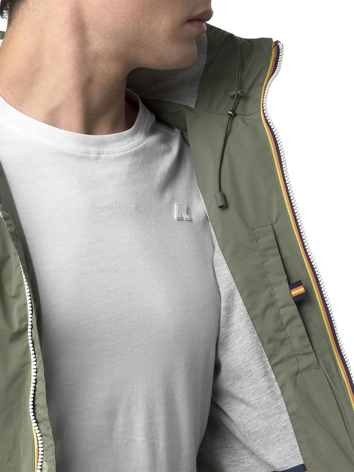 JACK STRETCH NYLON JERSEY K-Way Giubbino Uomo K3123uw Verde