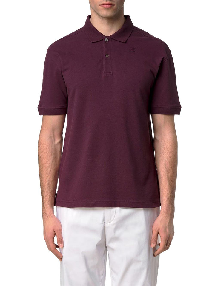 AMEDEE PIQUE K-Way Polo Uomo K5127bw Bordeaux