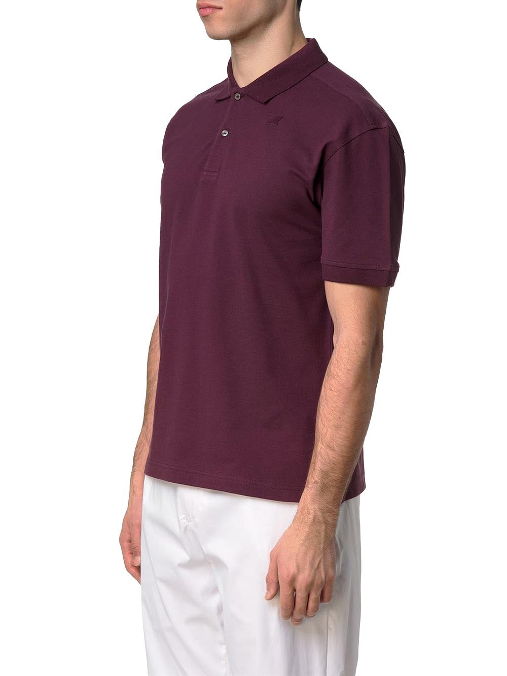 AMEDEE PIQUE K-Way Polo Uomo K5127bw Bordeaux