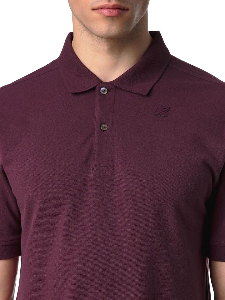 AMEDEE PIQUE K-Way Polo Uomo K5127bw Bordeaux