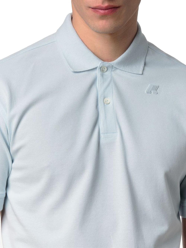 AMEDEE PIQUE K-Way Polo Uomo K5127bw Celeste