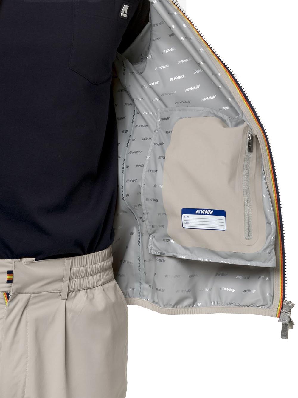 JACK STRETCH DOT K-Way Giubbino Uomo K5127qw Beige chiaro