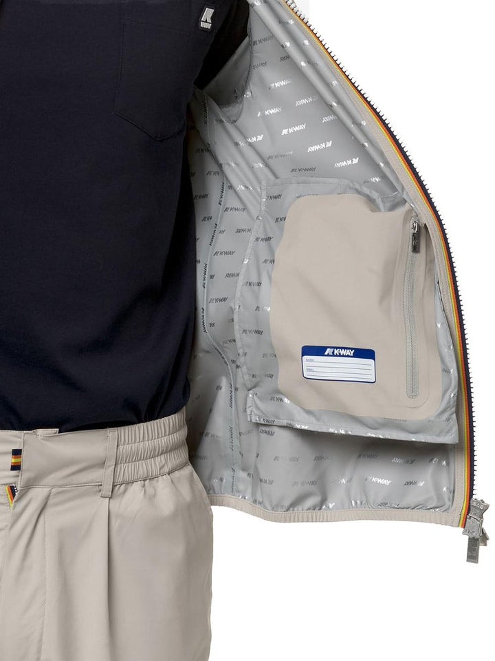 JACK STRETCH DOT K-Way Giubbino Uomo K5127qw Beige chiaro