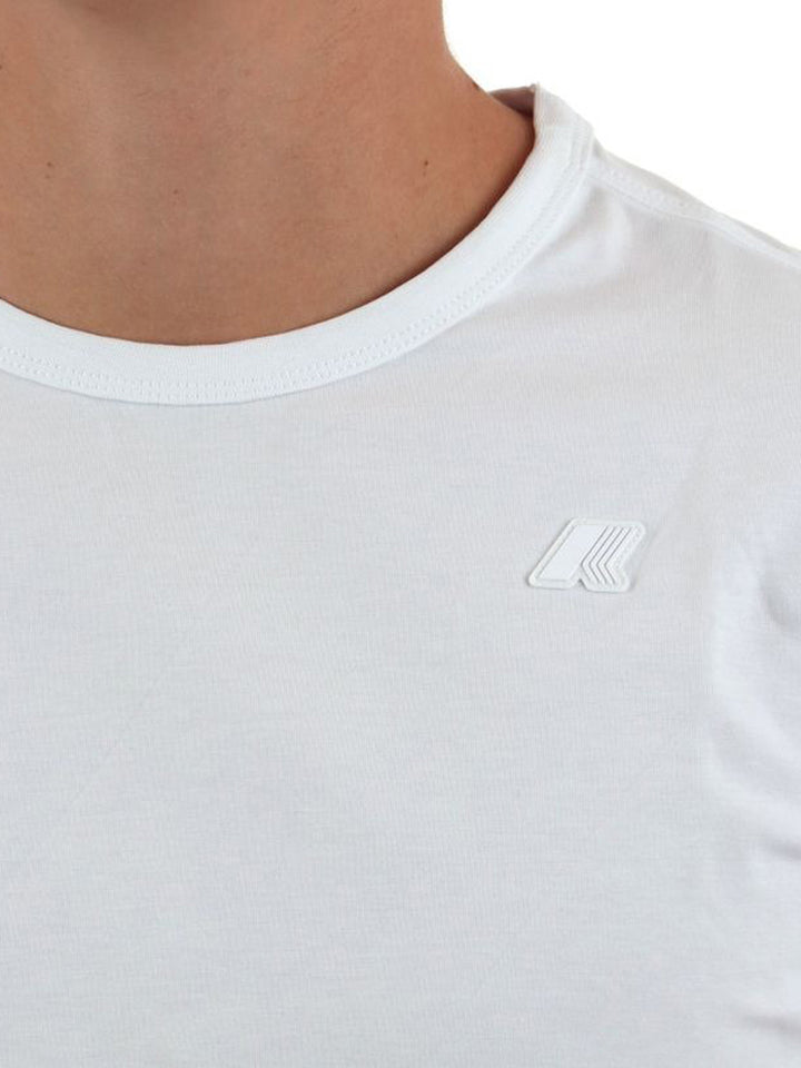 ADAME LIGHT STRETCH JERSEY K-Way T-shirt Uomo K71349w Bianco