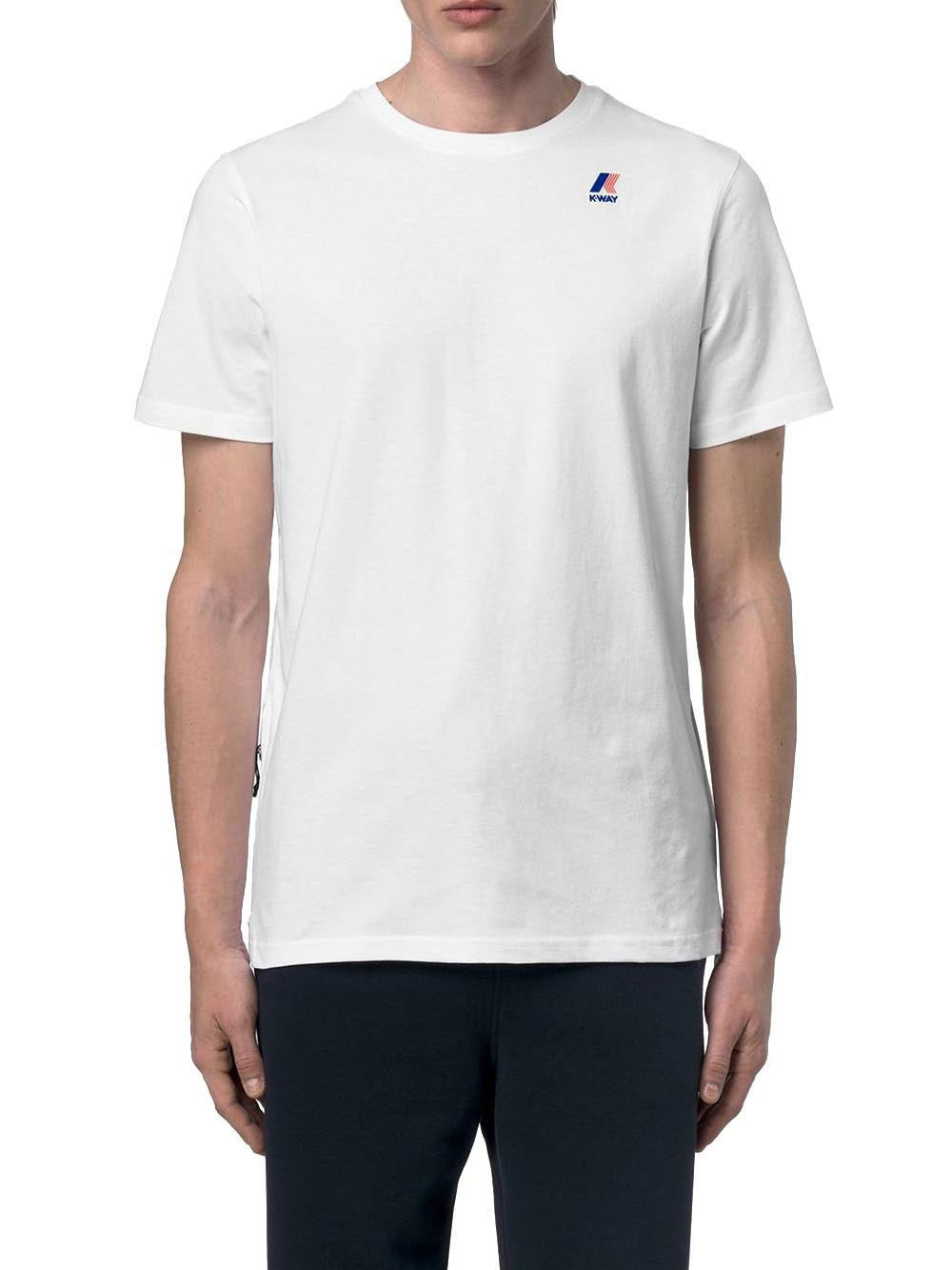 LEONIDE K-Way T-shirt Unisex K7142kw Bianco
