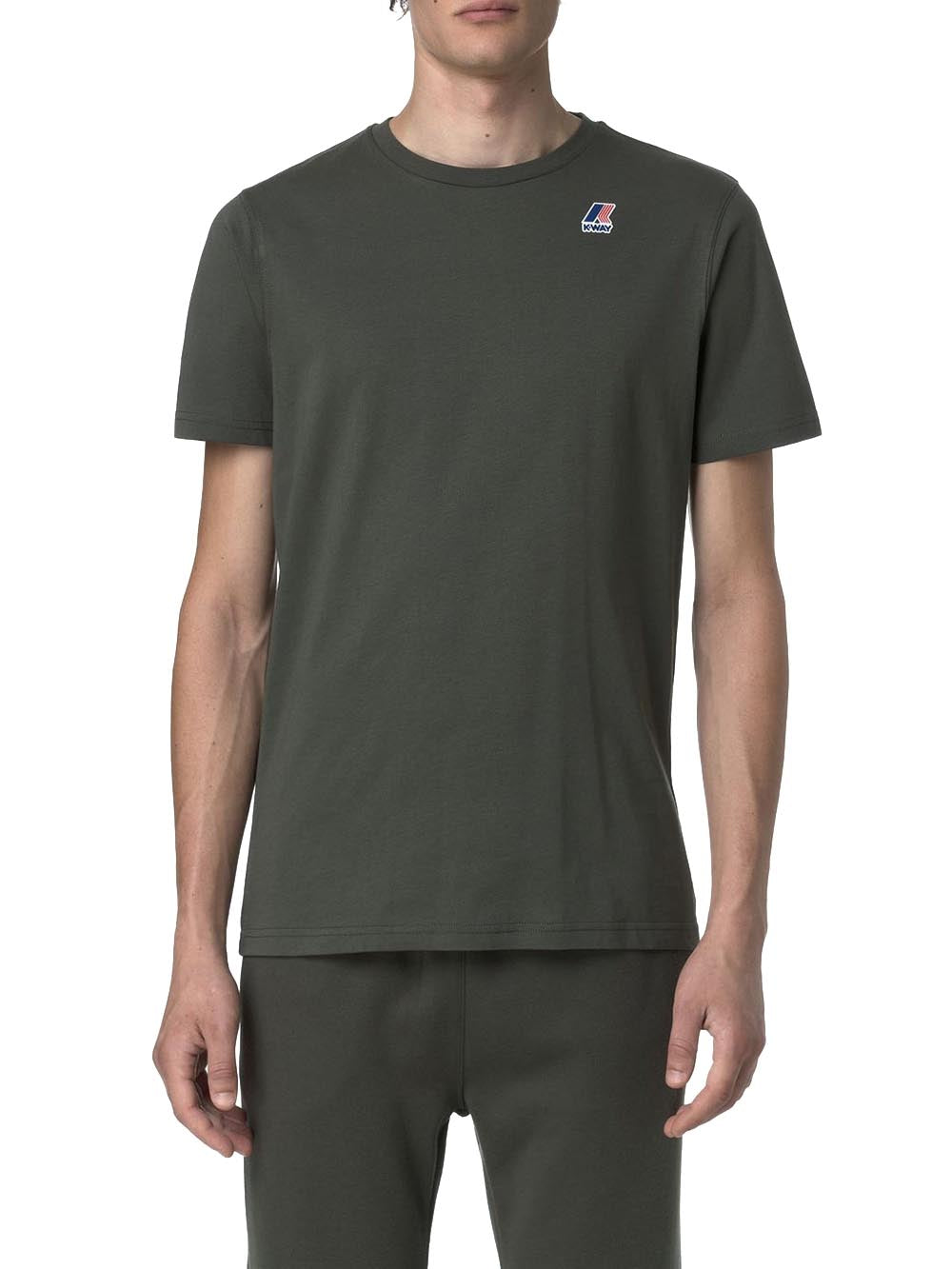 LEONIDE K-Way T-shirt Unisex K7142kw Verde militare