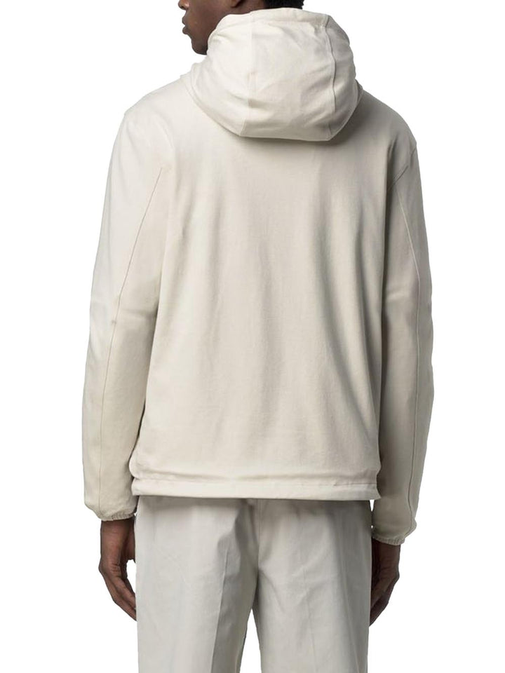 JAKE DOUBLE INTERLOCK K-Way Giubbino Unisex K8134tw Beige Chiaro/Grigo