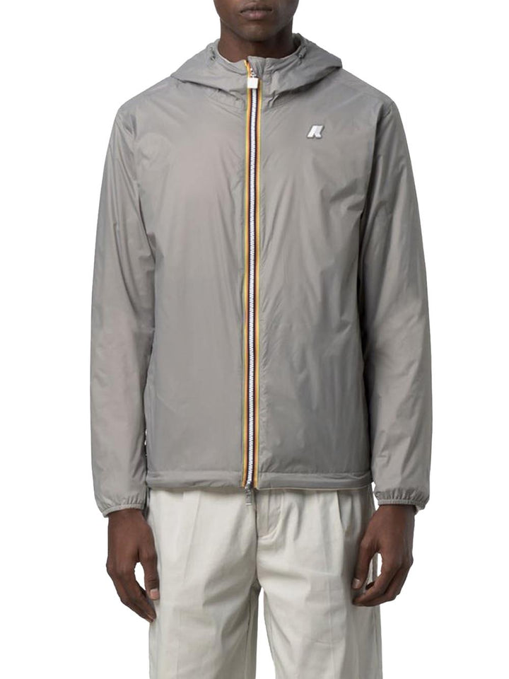 JAKE DOUBLE INTERLOCK K-Way Giubbino Unisex K8134tw Beige Chiaro/Grigo