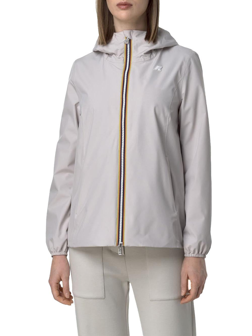 MARGUERITE STRETCH POLY JERSEY K-Way Giubbino Donna K8138pw Beige chiaro