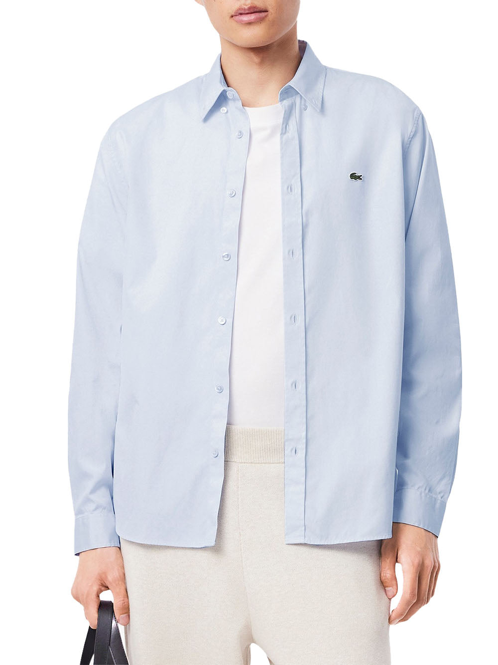 Lacoste Camicia Uomo Ch2933 Celeste