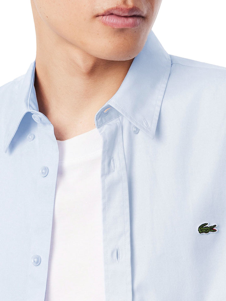 Lacoste Camicia Uomo Ch2933 Celeste