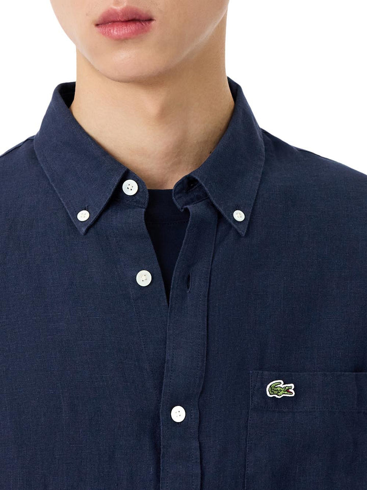 Lacoste Camicia Uomo Ch5692 Blu