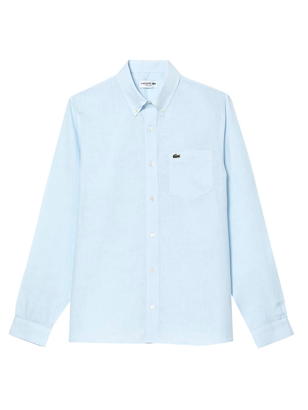 Lacoste Camicia Uomo Ch5692 Celeste