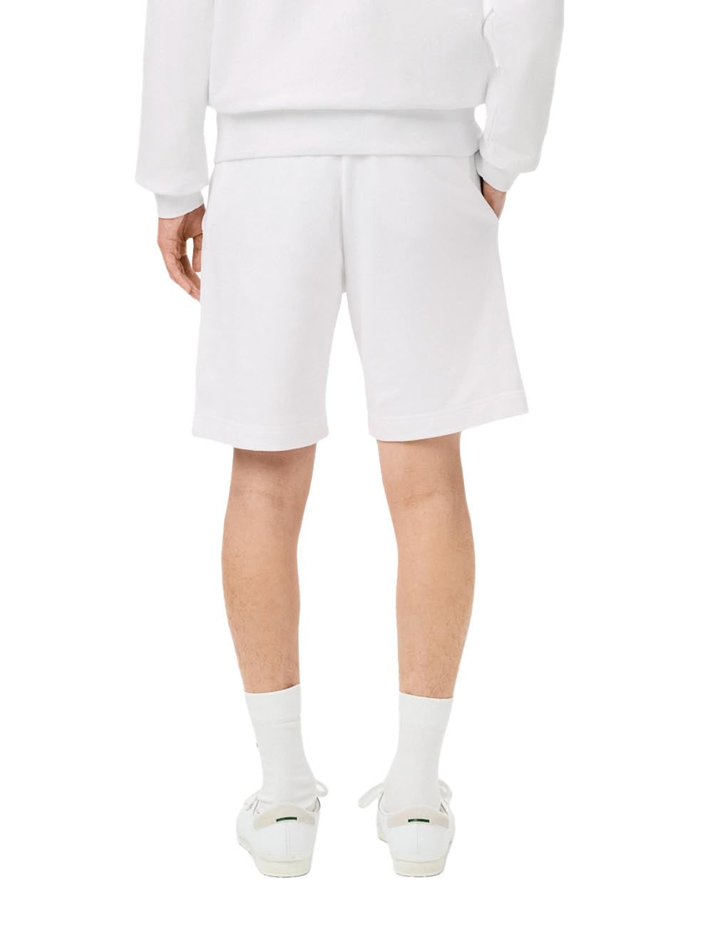 Lacoste Bermuda Uomo Gh9860 Bianco