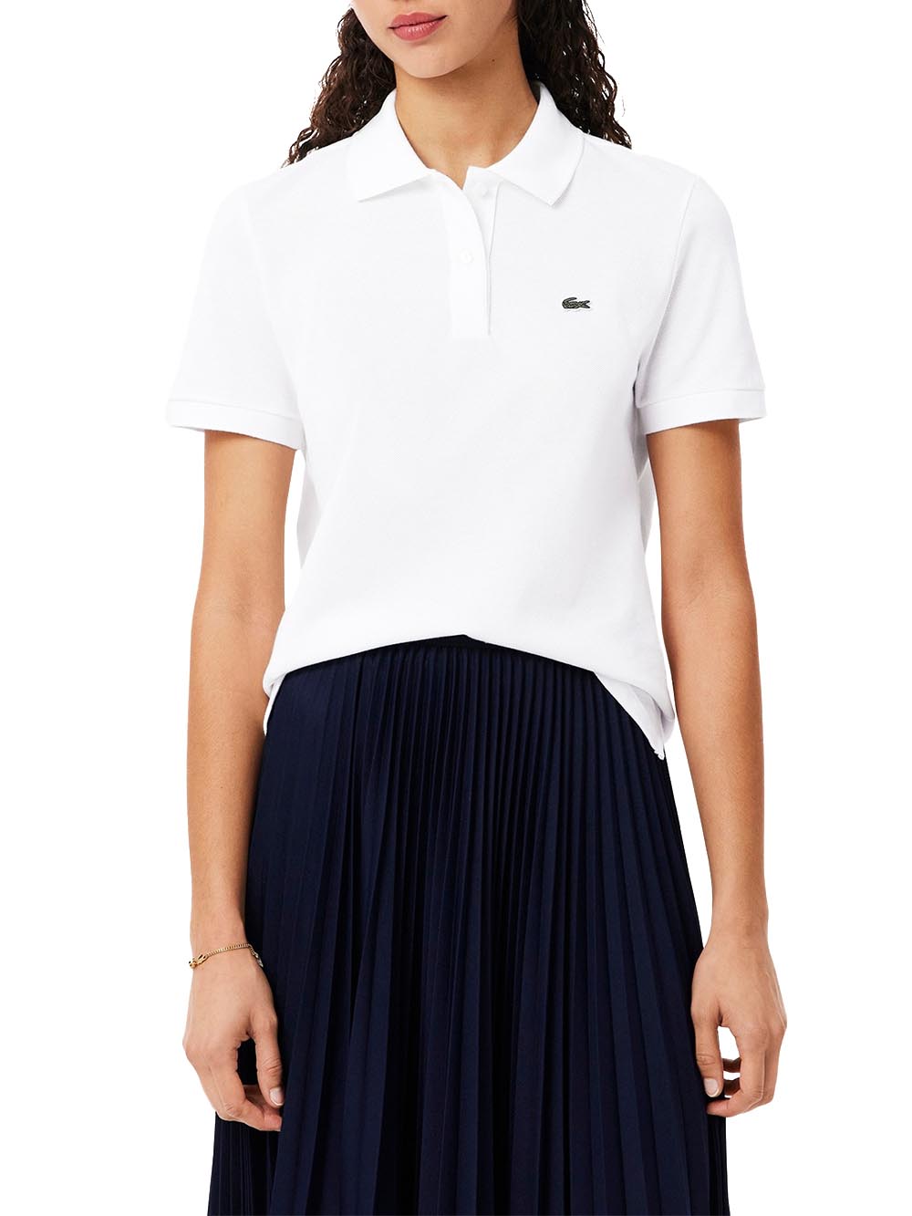 Lacoste Polo Donna Pf7839 Bianco