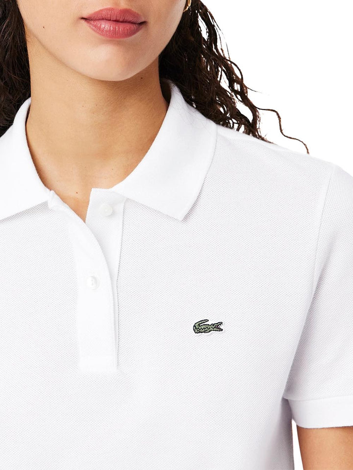 Lacoste Polo Donna Pf7839 Bianco