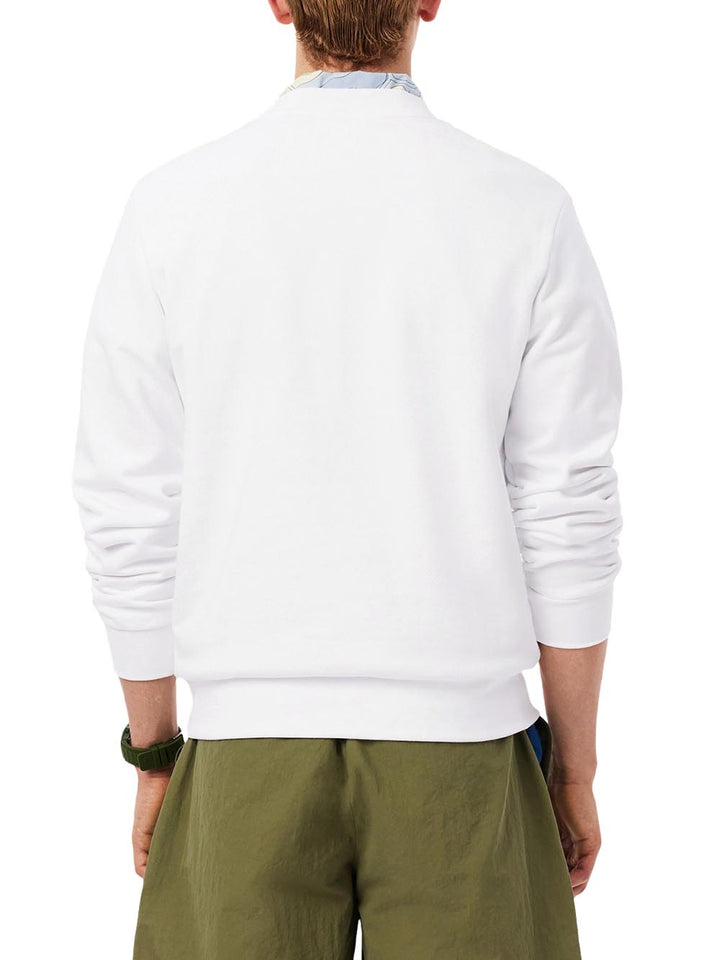 Lacoste Felpa Uomo Sh9801 Bianco
