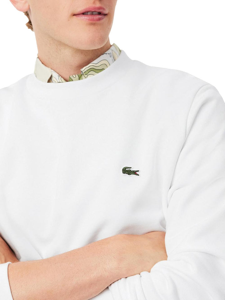 Lacoste Felpa Uomo Sh9801 Bianco