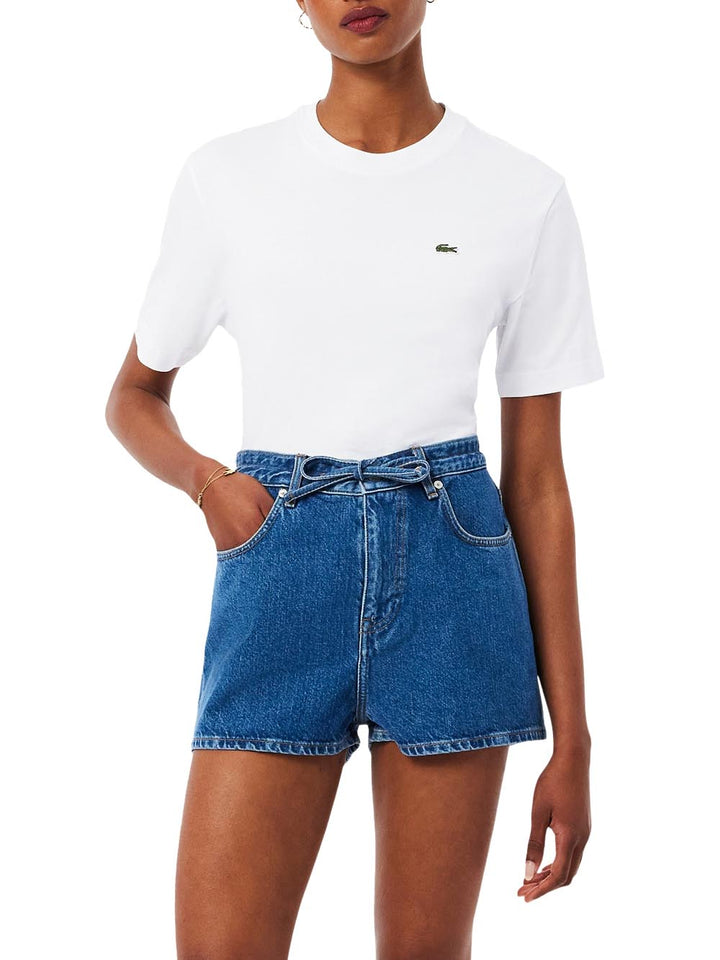 Lacoste T-shirt Donna Tf7215 Bianco