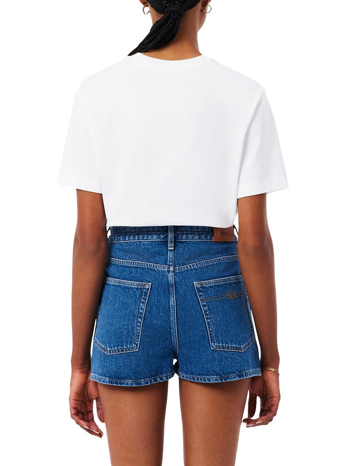 Lacoste T-shirt Donna Tf7215 Bianco