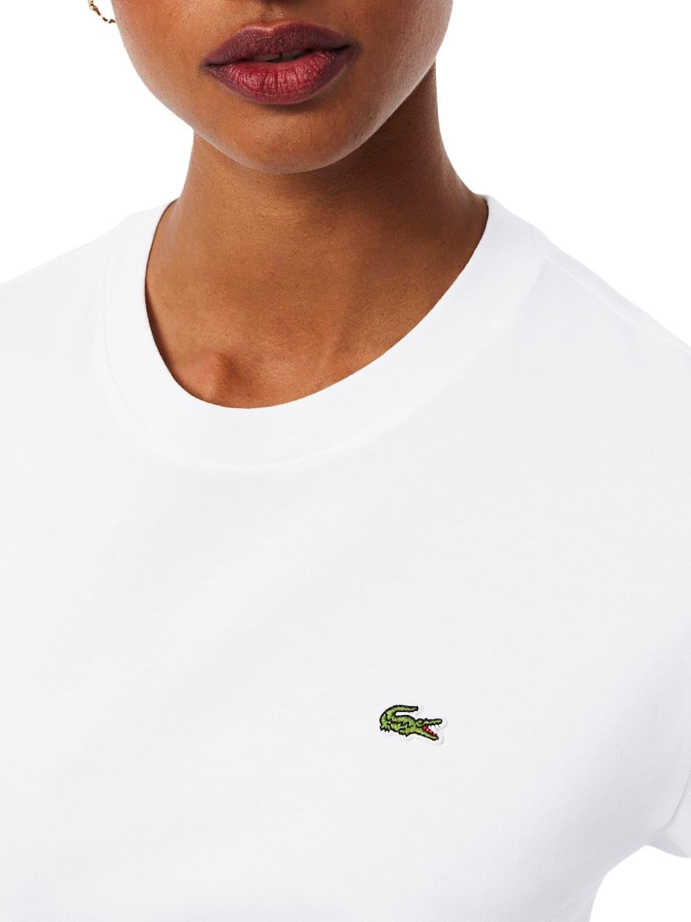 Lacoste T-shirt Donna Tf7215 Bianco