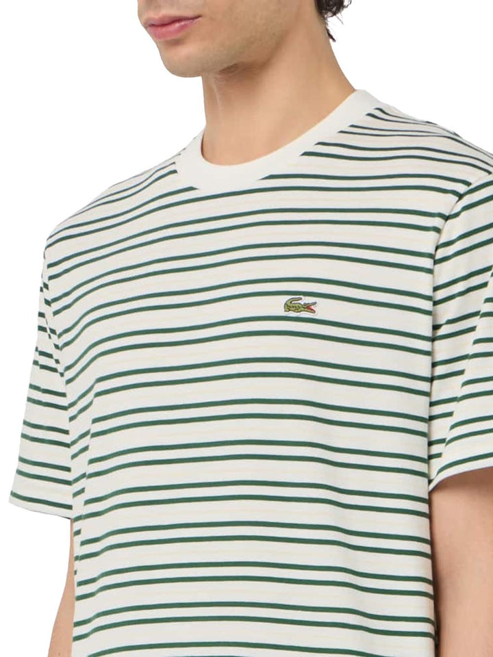 Lacoste T-shirt Uomo Th0874 Panna verde