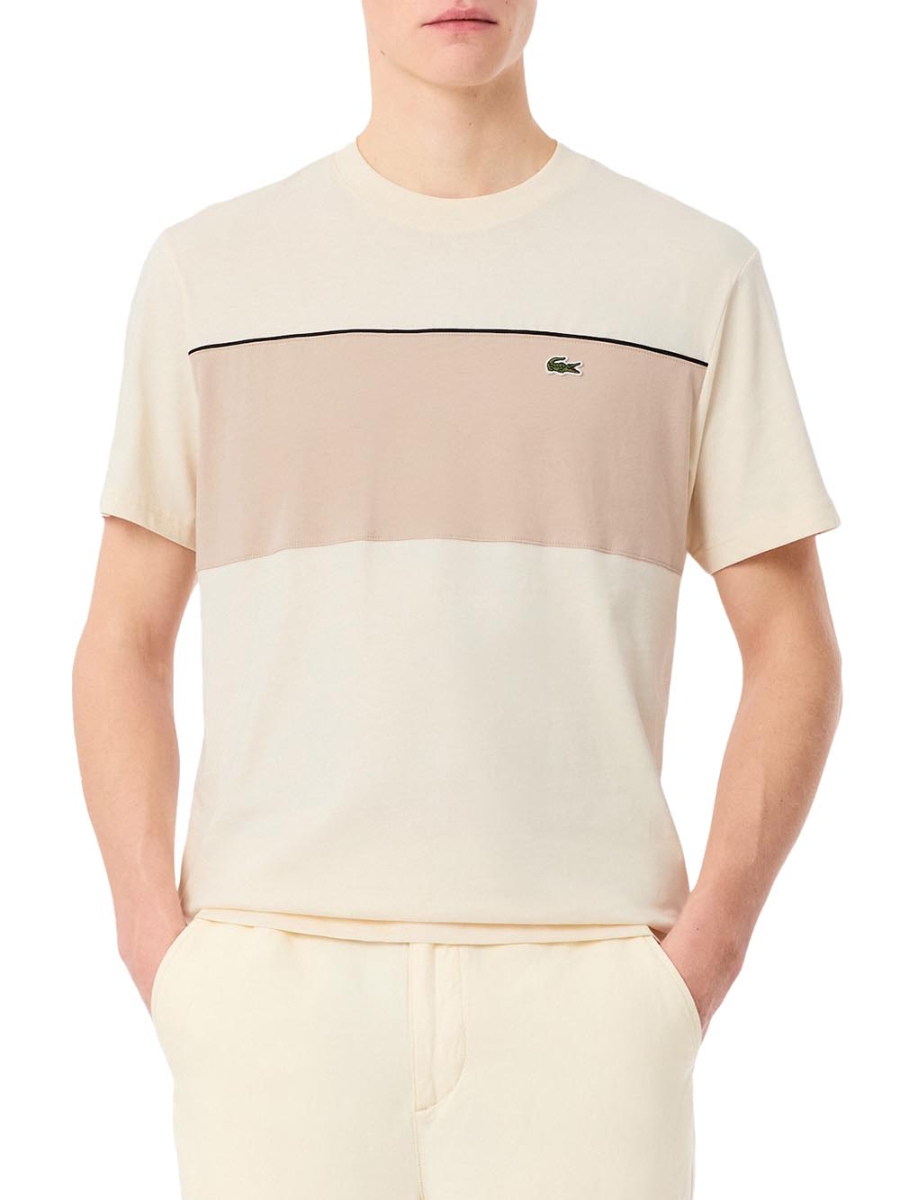 Lacoste T-shirt Uomo Th0896 Beige