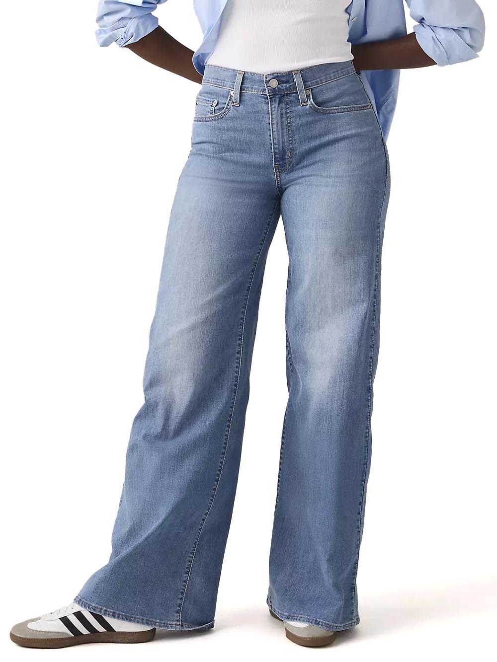 728 HR WIDE LEG COOL SURF Levi's Jeans Donna 0039b Medio