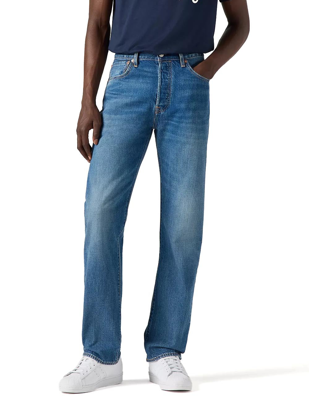 501® LEVI'S®ORIGINAL CASCADE LTWT Levi's Jeans Uomo 00501 Medio