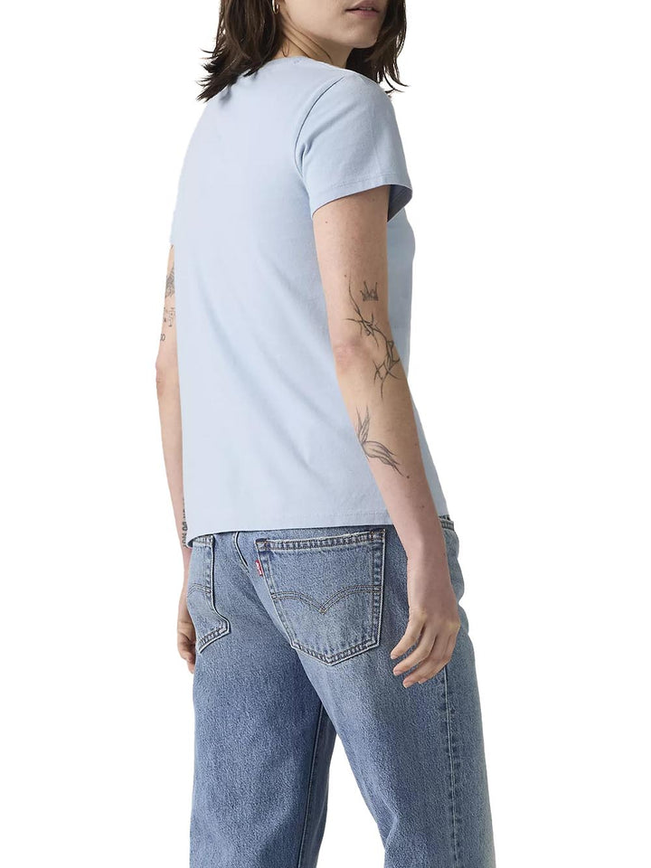 PERFECT TEE FRENCH VANILLA COTTON Levi's T-shirt Donna 39185 Celeste